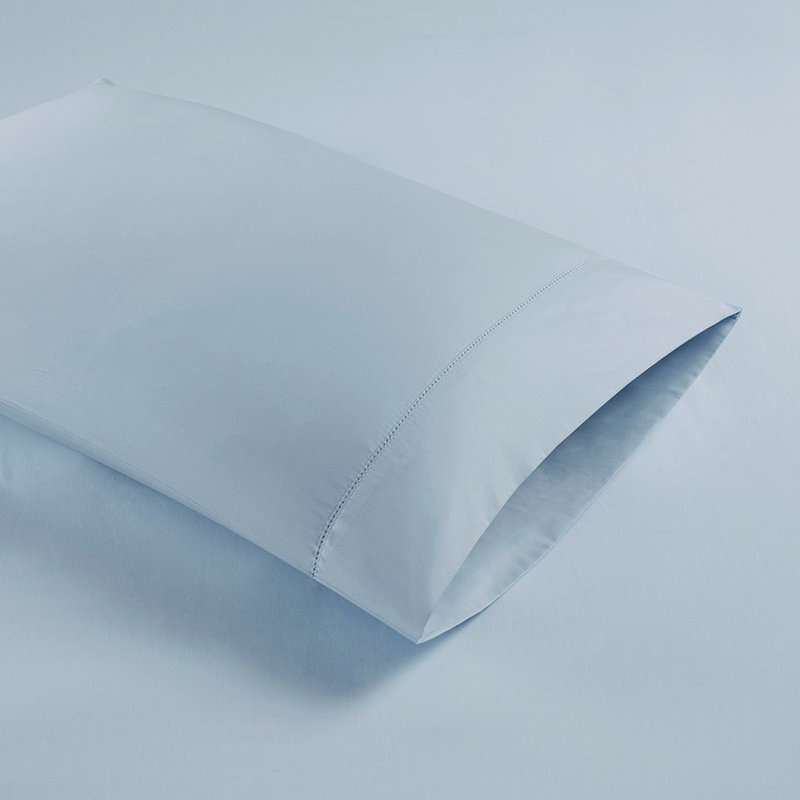 Ensemble de draps en coton de qualité égyptienne Gracie Mills Evangeline 500TC, Bleu