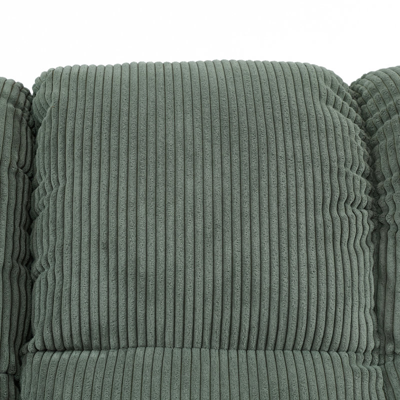 MONTERY- Corduroy 77.5" Reclining Loveseat, Green 