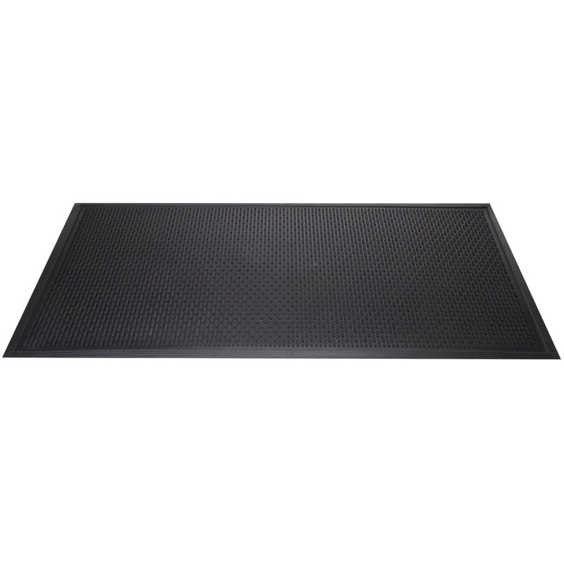 Envelor Black 3x5 Rubber Non-Slip Entrance Mat