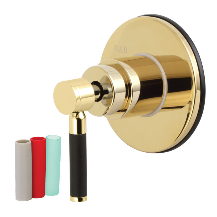 Kingston Brass Kaiser Single-Handle Wall Mount Three-Way Diverter Valve with Trim Kit