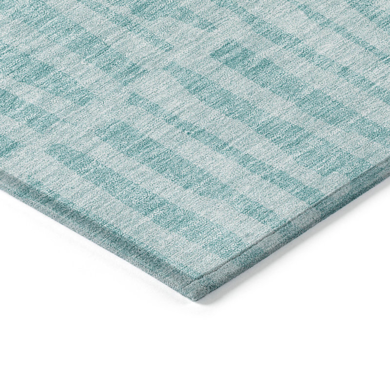 Tapis bleu sarcelle lavable 10 pi x 14 pi bleu sarcelle et turquoise
