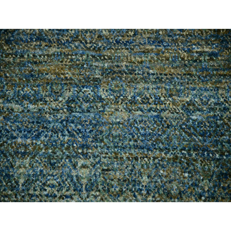 Tapis oriental vert en laine noué à la main 12 pi x 12 pi Kohinoor Herrita C58893E69BC1434595C879ED71C93EDB