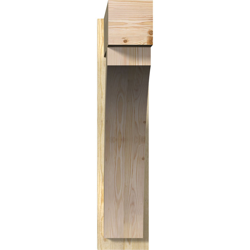 Bloc de bois rustique Thorton, P 30 po x H 34 po, Sapin Douglas de 7 1/2 po (lisse)