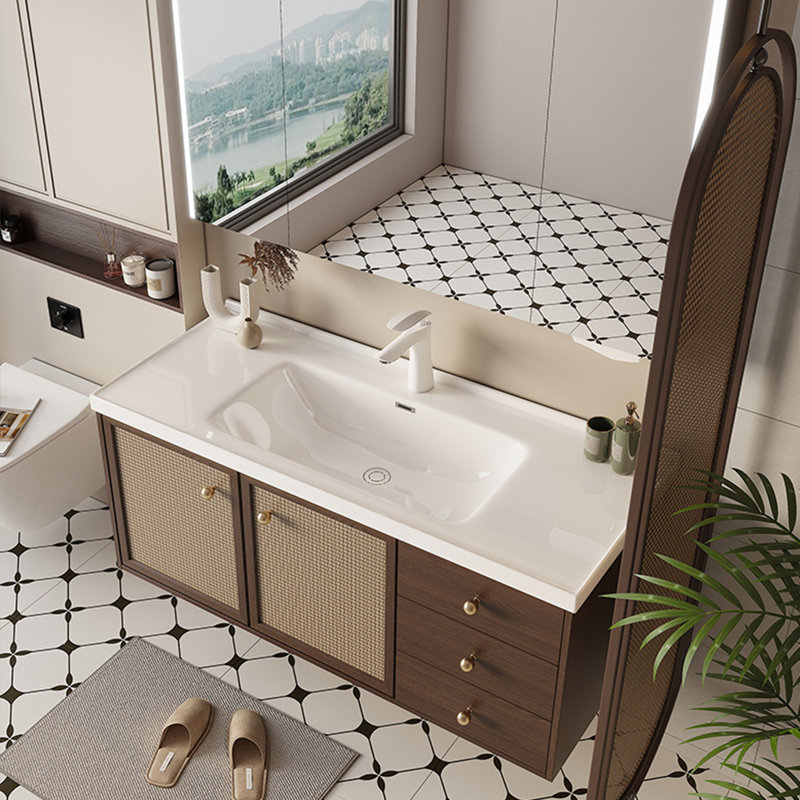 American style retro vanitie bathroom cabinet.