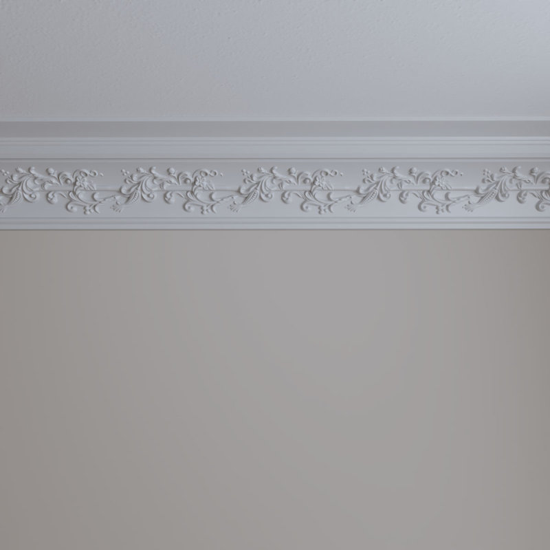 Hampton 94.5" White Polyurethane Crown Moulding