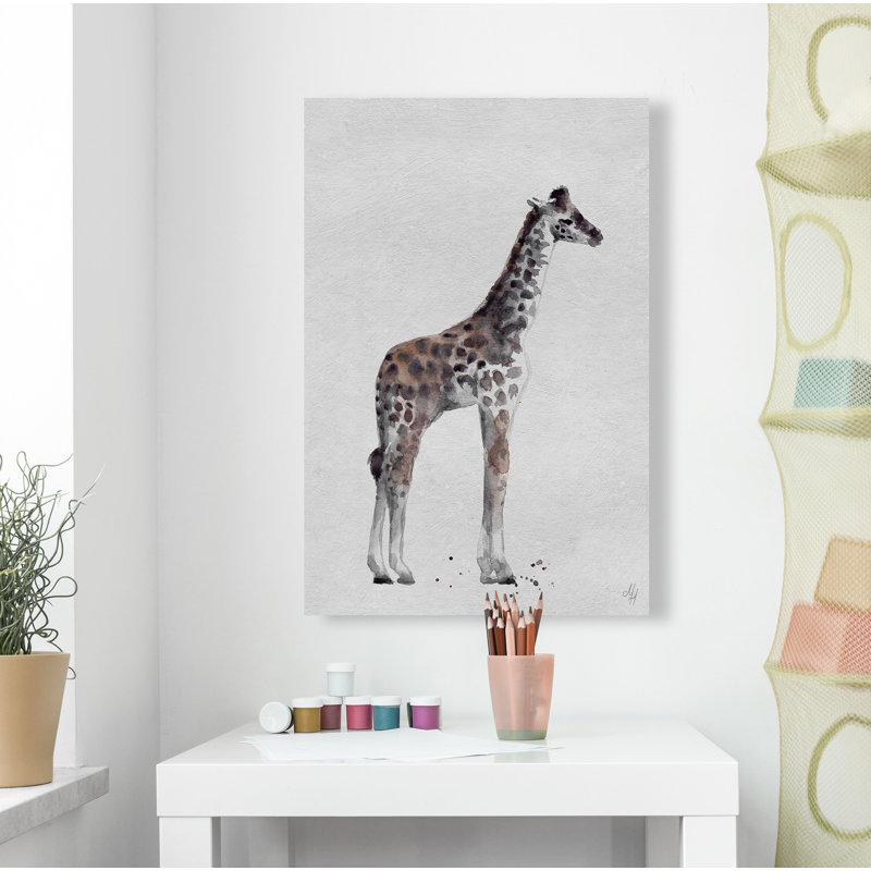 «Tall Tall Giraffe II» par Aldiana, reproduction sur toile tendue, H 36 po x l 24 po x P 1,5 po