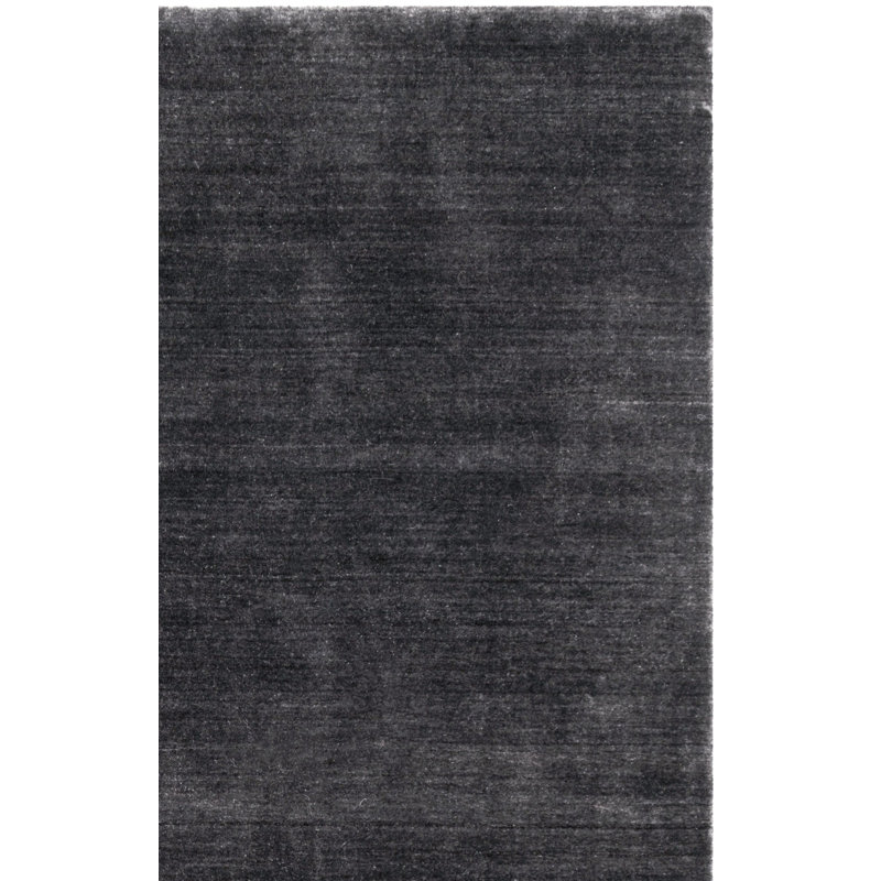 Tapis de couleur unie 80% laine, 20% coton touffeté à la main Addisyn, Tapis de couloir 2 pi 3 po x 10 pi