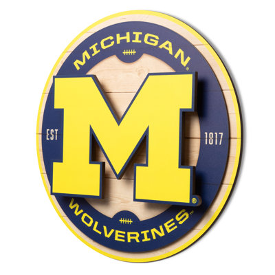 NCAA Michigan Wolverines 3DX Circle Wall Art