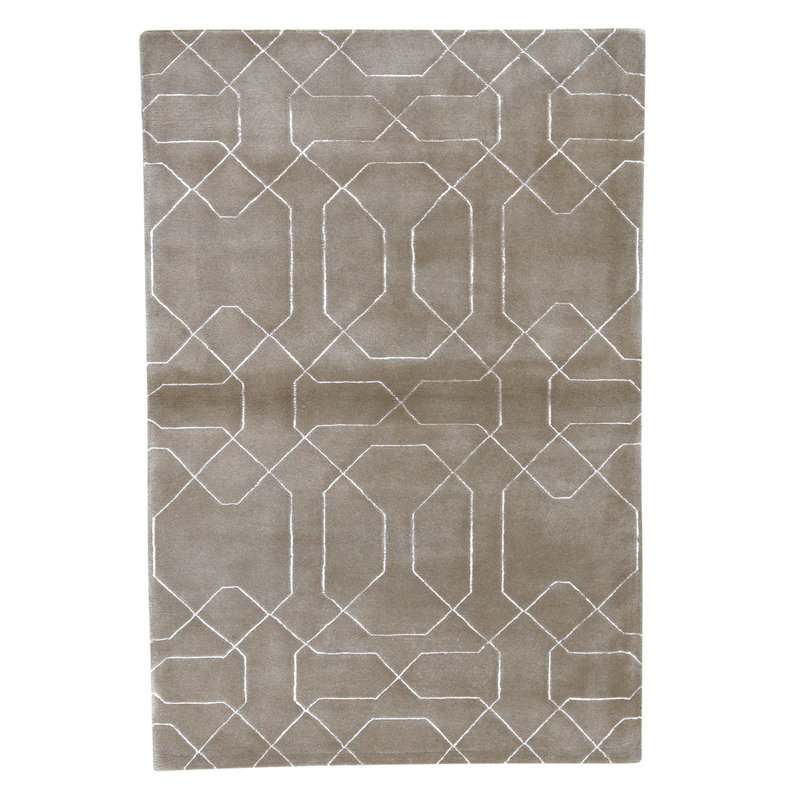 Hand Knotted Geometric Indoor Rug