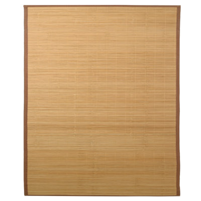 Persimmon Solid Colour Bamboo Slat / Seagrass 150cm X 200cm Area Rug