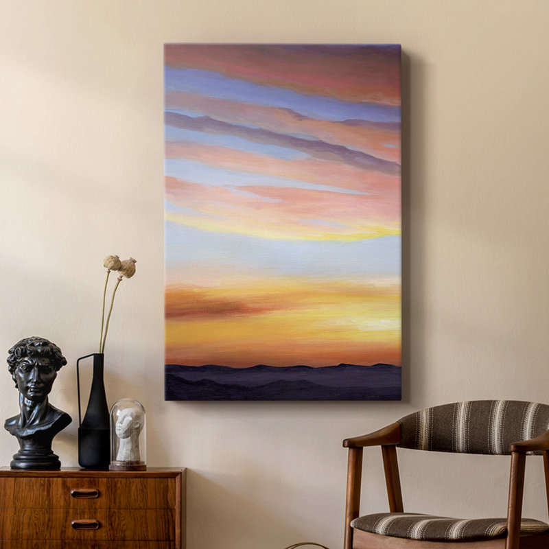 Ignited Dusk I -Custom Wrapped Gallery Cavas