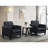 Velvet Armchairs  End Table Set