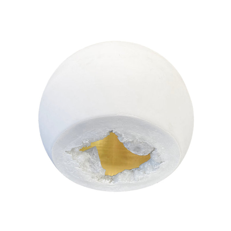 8 - Light Chandelier, Matte White/Brass, 96" H x 24" W x 24" D, Black
