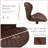 360° Swivel Upholstered Bar Stool – Height Adjustable with Sturdy Metal Frame-1873899306