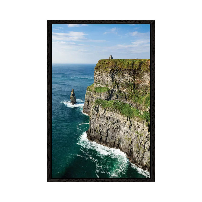 Cliffs Of Moher by Gareth McCormack - Print on Canvas, 66.04cm H x 45.72cm W x 3.81cm D, Black Framed