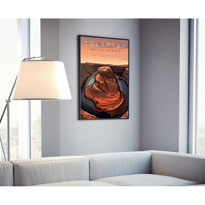 Colorado, style rétro, affiche de voyage, impression rétro sans cadre, art mural maison et bureau, H 10 po x l 8 po