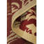 Red Floral Indian Area Rug 7x10