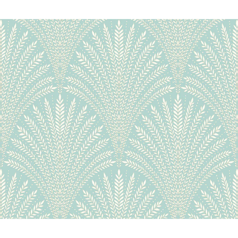 Lerryn 10m x 50cm Matte Wallpaper Roll, Blue