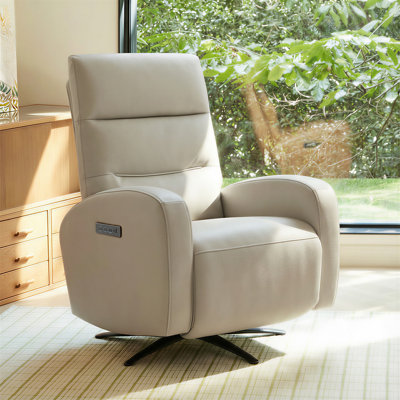 Italian Modern Triple Motor Vegan Leather Power Recliner