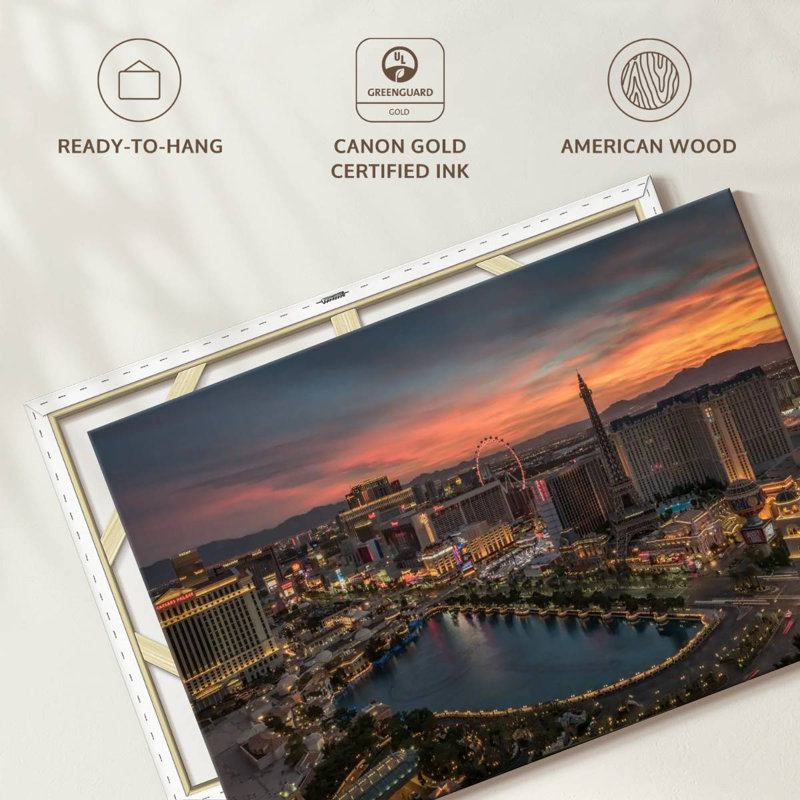 Sirci Las Vegas City Lights, H 26 po x l 39 po