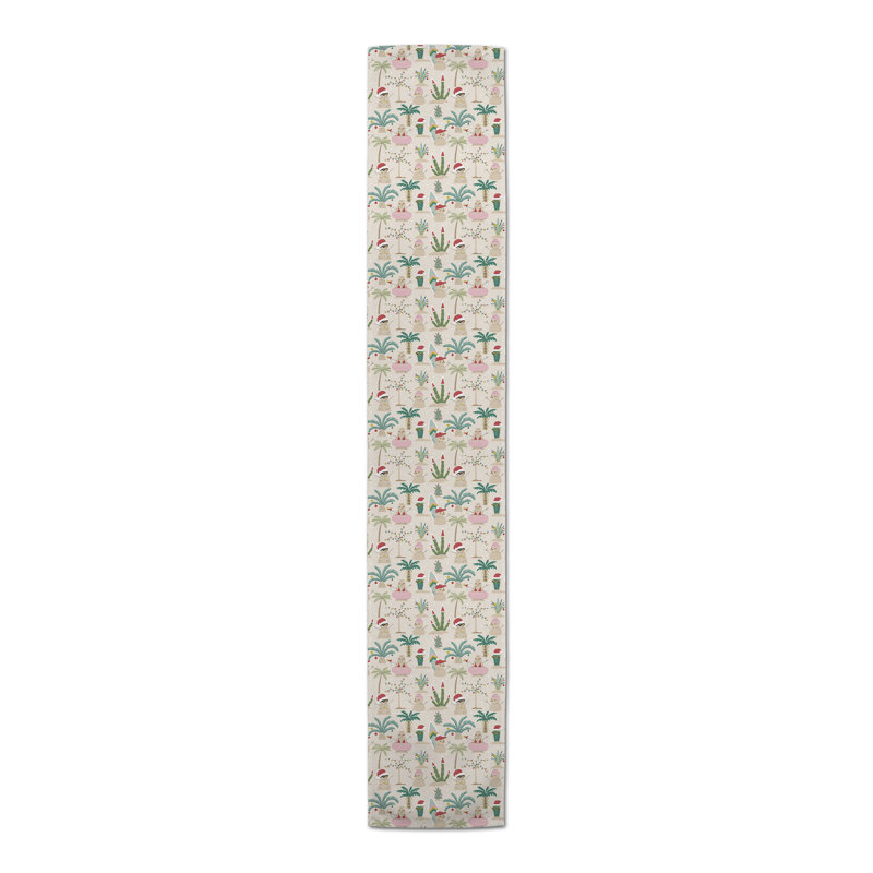Jeshaun Rectangle Christmas Polyester Table Runner, 72" x 16"