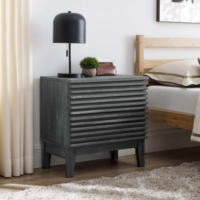 Modway Render Two-Drawer Mid-Century Modern Nightstand