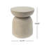 Table d'appoint / tambour légère MGO, durable et élégante pour une utilisation intérieure et extérieure