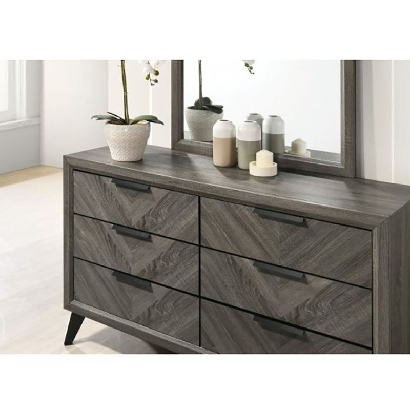 Commode double 6 tiroirs l 58,88 po Johnice