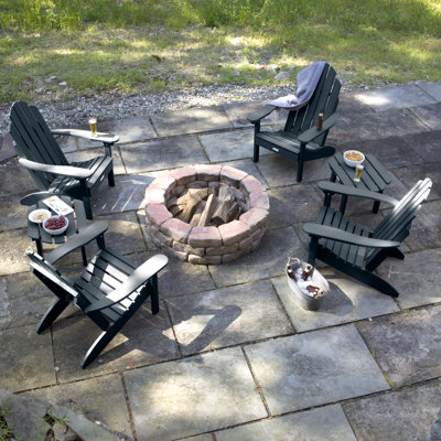Chaise Adirondack en plastique avec table Anette