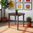 Rufus Walnut Round Drop Leaf Dining Table