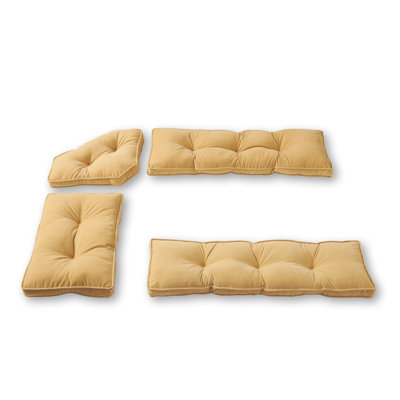 Indoor 4-Piece Nook Seat Cushion Set
