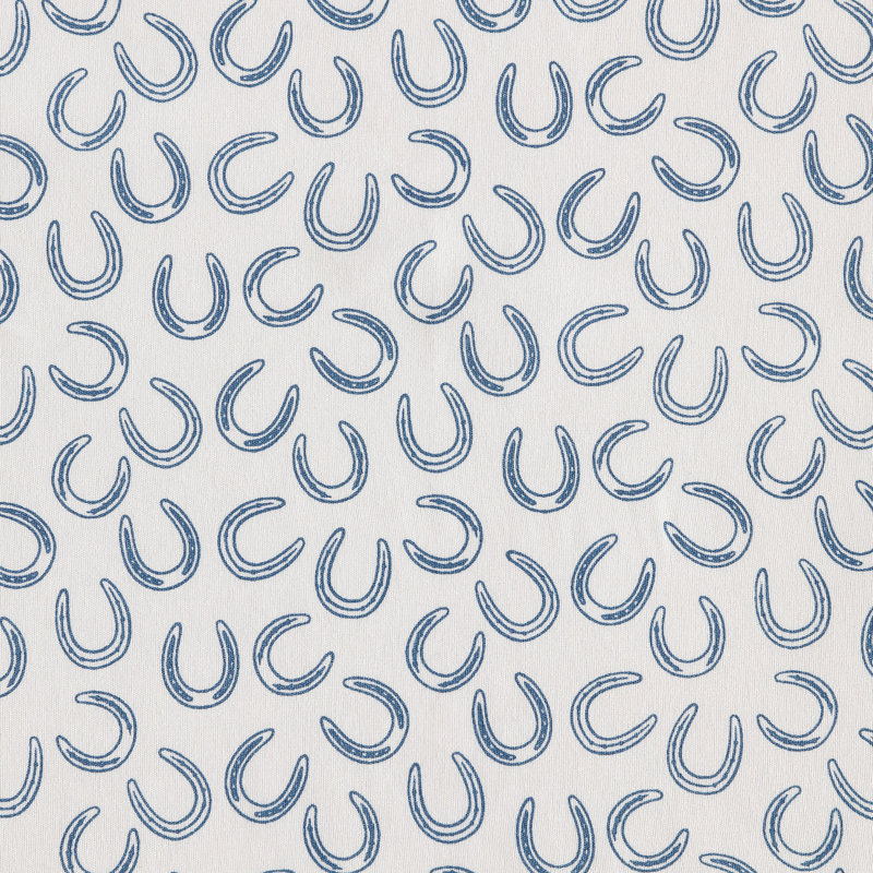 Wrangler Printed Cozy Novelty Sheet Sets, Full Sheet Set with 2 Pillowcases, Blue Horseshoe