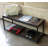 Therese Upholstered Bamboo Bench with Shelves
