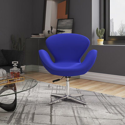 Fauteuil ballon rembourré en métal Raspberry Modern