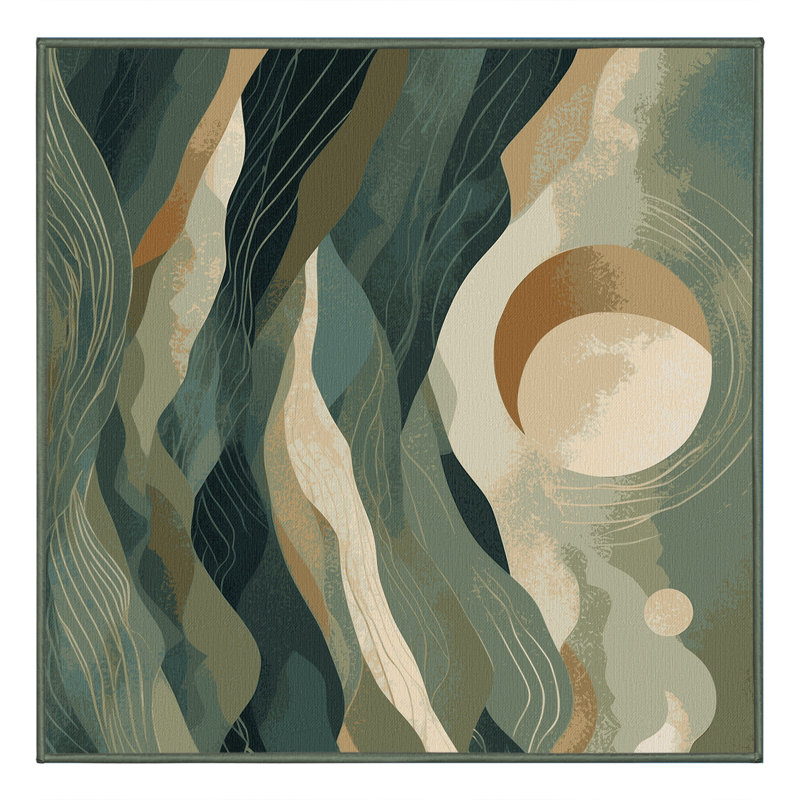 Astral Maze Rug, Square 4'