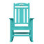 Ensemble de 2 chaises berçantes d'extérieur en PEHD d'extérieur résistantes aux intempéries-1820155579