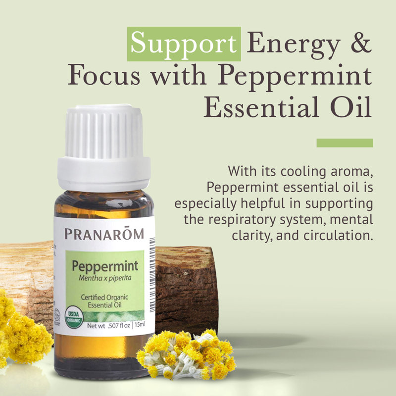 Peppermint Essential Oil - 100% Pure Natural Therapeutic Grade Essential Oil