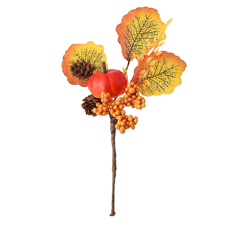  Fleurs artificielles artificielles Fleurs en soie artificielle Fleurs simulées Halloween Décoration de l'Action de grâce Accessoires fleurs artificielles artificielles Feuille d'érable