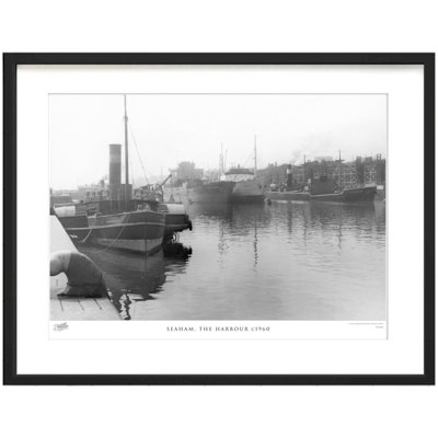 Seaham, The Harbour C1960 by Francis Frith - Single Picture Frame Print