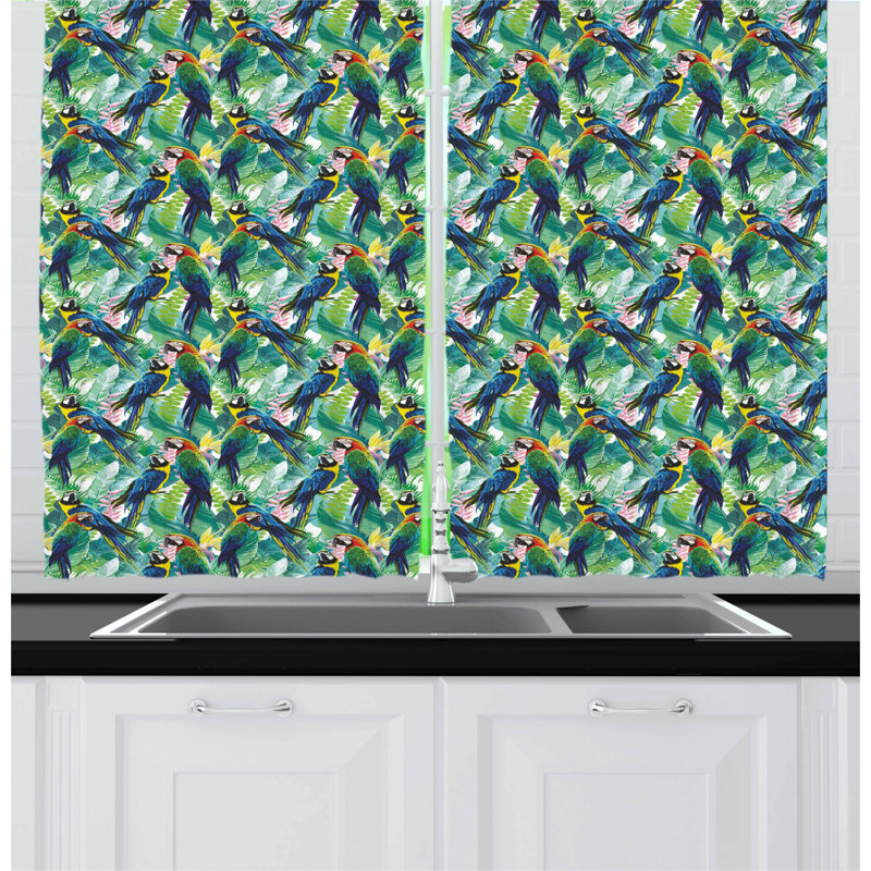 Rideau de cuisine oiseaux