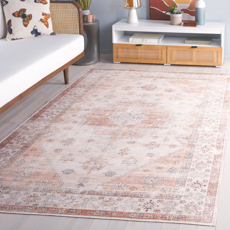 Alyssea Machine Washable Performance Oriental Rug, Rectangle 5' x 8'