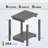 Taryn 17 in. 2-Tier Rectangular HDPE Outdoor Side Table-946761044