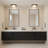 8 inch Square Black Integrated LED Flush Mount