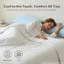 Édredon Summer Cooling, courtepointe soyeuse, légère et respirante toutes saisons pour les dormeurs chauds avec technologie Q-Max 0,45, couverture blanche régulatrice de température pour soulager la transpiration nocturne, disponible en grand-1813204655