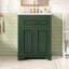 Meuble-lavabo 24 po avec lavabo en céramique intégré, armoire de salle de bain avec 2 portes, 1 tiroir basculant et meuble-lavabo simple pour salle de bain de petite et moyenne taille-1727338164