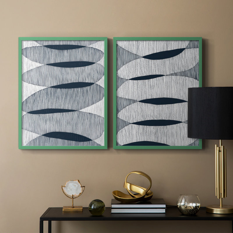 Alternate I-Premium, reproduction encadrée - prête à être accrochée - aucun clou requis - aucun clou requis, Gris