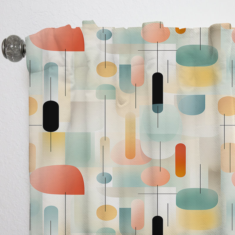 Rideau Pastel Harmony IV - Velours moderne - obscurcissant - 1 panneau, L 52 po x L 84 po