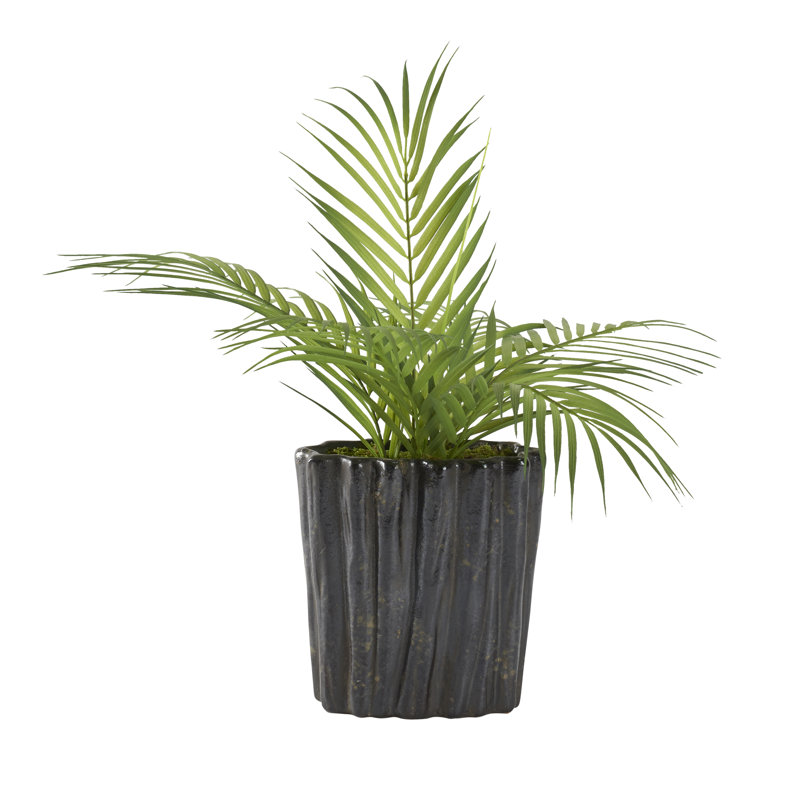 Jardinière en céramique Areca, H 20 po x l 13 po x P 13 po