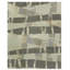 Bamboo Abstract Area Rug in Gray/Silver
