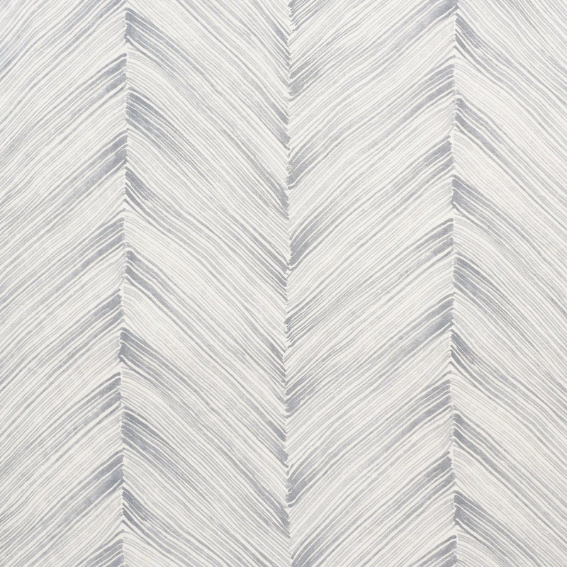 Schumacher x Porter Teleo Harmony Fabric, Silver